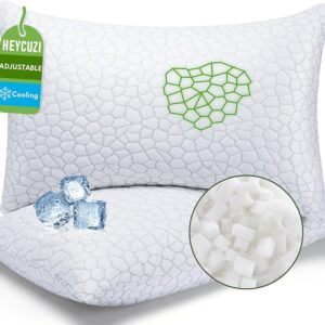 -70%OFF Shredded Memory Foam Pillow for Sleeping 2 Pack, Adjustable