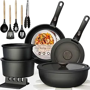 -40%OFF Ceramic Cookware Set Detachable Handle