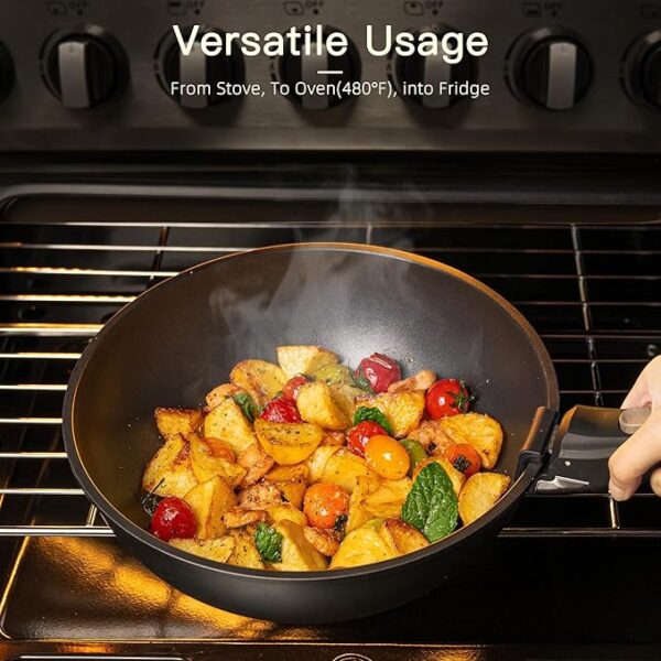 -40%OFF Ceramic Cookware Set Detachable Handle - Image 4
