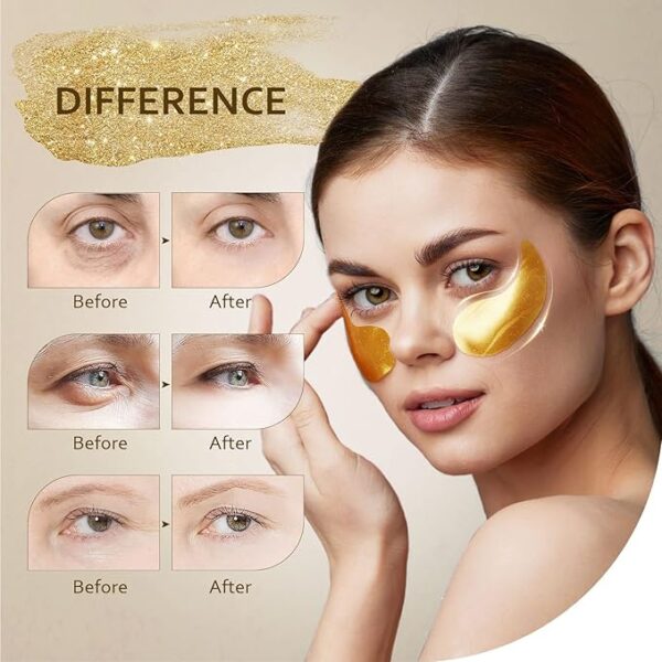 -50%OFF 24K Gold Under Eye Mask for Puffy Eyes - Image 2