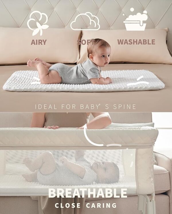 -27%OFF Bassinet Bedside Sleeper, Baby Crib for Newborn - Image 4