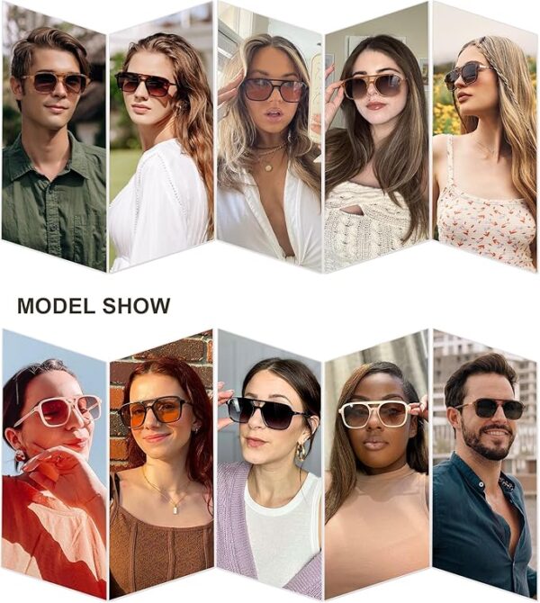 -25%OFF Retro Aviator Sunglasses for Women Men - Image 2