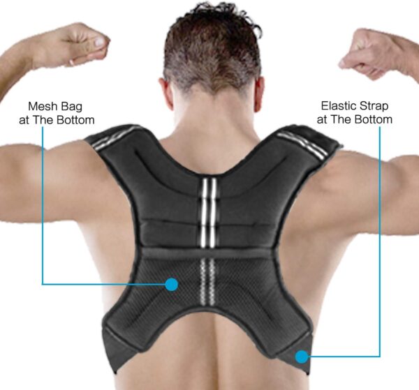 -15%OFF Weighted Vest Weight Vest for Men Women Kids Weights Included - Image 3