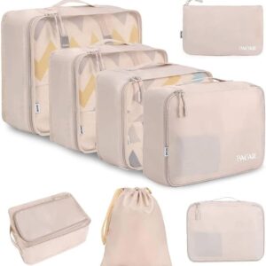 -42%OFF BAGAIL 8 Set Packing Cubes Luggage Packing Organizers