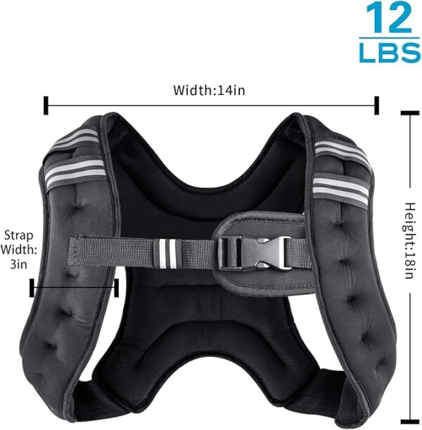 -15%OFF Weighted Vest Weight Vest for Men Women Kids Weights Included - Image 2