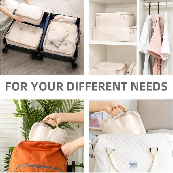 -42%OFF BAGAIL 8 Set Packing Cubes Luggage Packing Organizers - Image 2