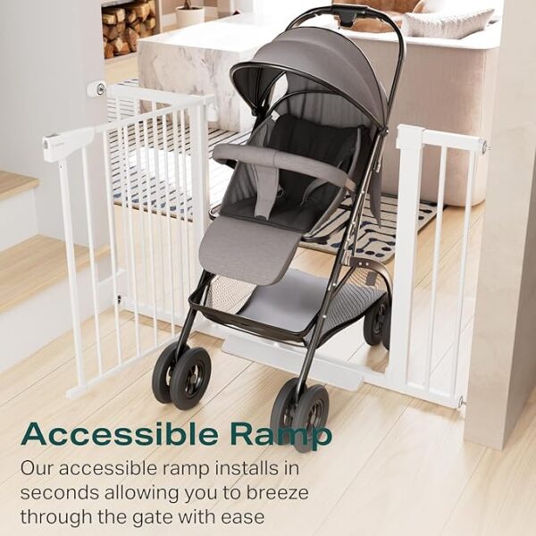 -20%OFF Cumbor 29.7-46" Baby Gate for Stairs, Toddler Safety Essentials for The House - Image 3