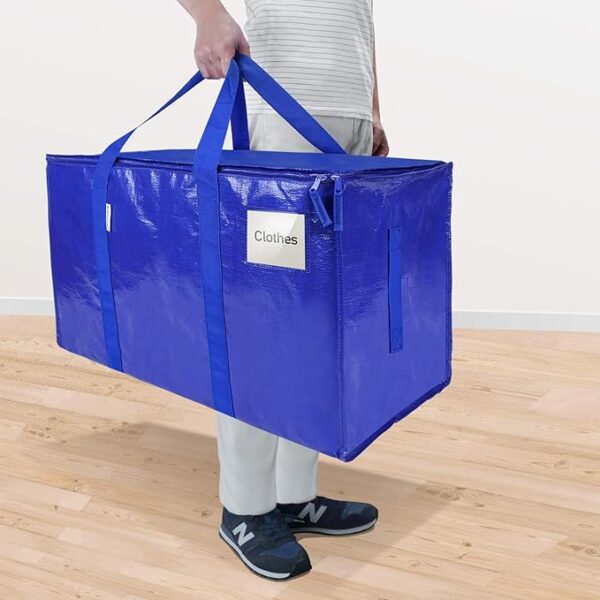 -38%OFF TICONN 6 Pack Extra Large Moving Bags with Zippers & Carrying Handles - Image 2