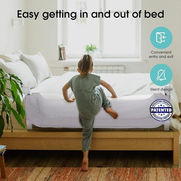 -27%OFF Baby Bed Rail Guard for Toddlers - 47" Toddler Bed Side Rails for Twin, Full - Image 2