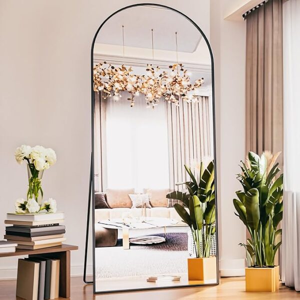 32%OFF Arched Floor Mirror, Glassless Mirror Full Length with Stand, Floor Mirrors Freestanding - Image 2