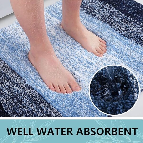 -28%OFF Arotive Microfiber Bathroom Rugs, Shaggy Soft and Absorbent Bath Rug, - Image 2