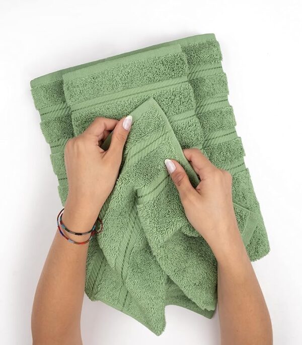 -34%OFF American Soft Linen Luxury 6 Piece Towel Set, 2 Bath Towels 2 Hand Towel 2 Washcloths - Image 3