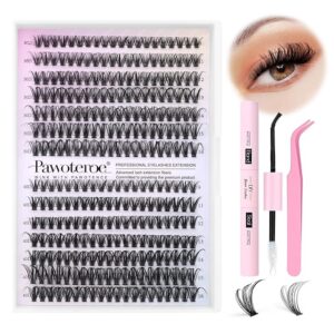 -15%OFF Pawotence Lash Extension Kit DIY 280pcs Lash Clusters Eyelash Extension Kit