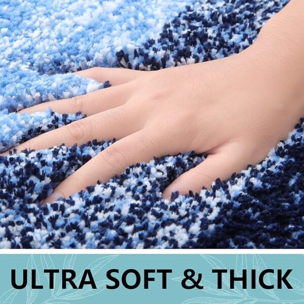 -28%OFF Arotive Microfiber Bathroom Rugs, Shaggy Soft and Absorbent Bath Rug, - Image 3
