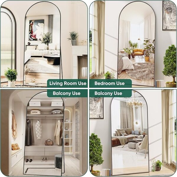 32%OFF Arched Floor Mirror, Glassless Mirror Full Length with Stand, Floor Mirrors Freestanding - Image 5