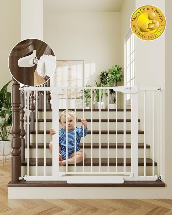 -20%OFF Cumbor 29.7-46" Baby Gate for Stairs, Toddler Safety Essentials for The House