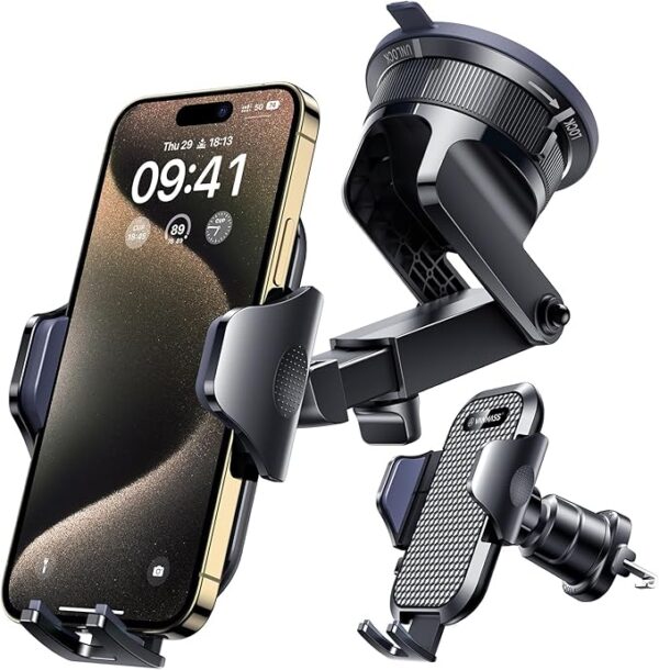 -35%OFF [2025 True Military-Grade] Car Phone Holder VANMASS [Upgraded Strongest Suction & Clip]