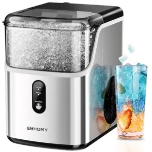 -11%OFF EUHOMY Nugget Ice Makers Countertop, Pebble Ice Maker