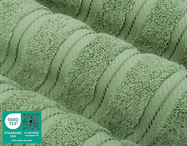 -34%OFF American Soft Linen Luxury 6 Piece Towel Set, 2 Bath Towels 2 Hand Towel 2 Washcloths - Image 4