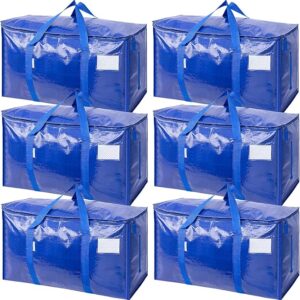 -38%OFF TICONN 6 Pack Extra Large Moving Bags with Zippers & Carrying Handles